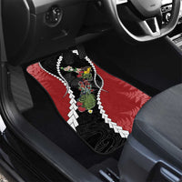 New Zealand Christmas Car Mats Flora Map with Birds - Polynesian Pride