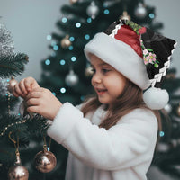 New Zealand Christmas Santa Hat Flora Map with Birds - Polynesian Pride