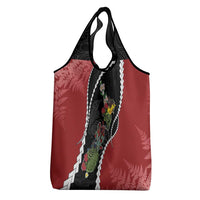 New Zealand Christmas Grocery Bag Flora Map with Birds - Polynesian Pride