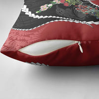 New Zealand Christmas Pillow Cover Flora Map with Birds LT7 - Polynesian Pride