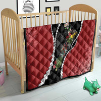 New Zealand Christmas Quilt Flora Map with Birds - Polynesian Pride