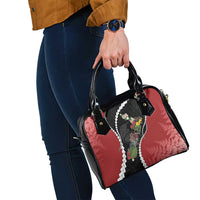 New Zealand Christmas Shoulder Handbag Flora Map with Birds LT7 - Polynesian Pride