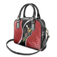 New Zealand Christmas Shoulder Handbag Flora Map with Birds LT7 - Polynesian Pride
