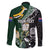 Custom South Africa Mix New Zealand Rugby 2023 Family Matching Off Shoulder Long Sleeve Dress and Hawaiian Shirt World Cup Greatest Rivalry LT7 - Polynesian Pride