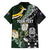 Custom South Africa Mix New Zealand Rugby 2023 Family Matching Off Shoulder Short Dress and Hawaiian Shirt World Cup Greatest Rivalry LT7 - Polynesian Pride