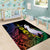 New Caledonia Kanaky Personalized Area Rug Fleche Faitiere Mix Kagu