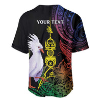 New Caledonia Kanaky Personalized Baseball Jersey Fleche Faitiere Mix Kagu LT7 - Polynesian Pride