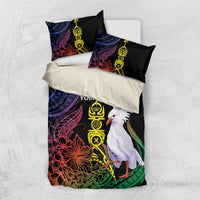 New Caledonia Kanaky Personalized Bedding Set Fleche Faitiere Mix Kagu