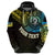 Custom Vanuatu Hoodie Turtle Chest Tattoo Flag Color Torba LT7 Zip Hoodie Black - Polynesian Pride