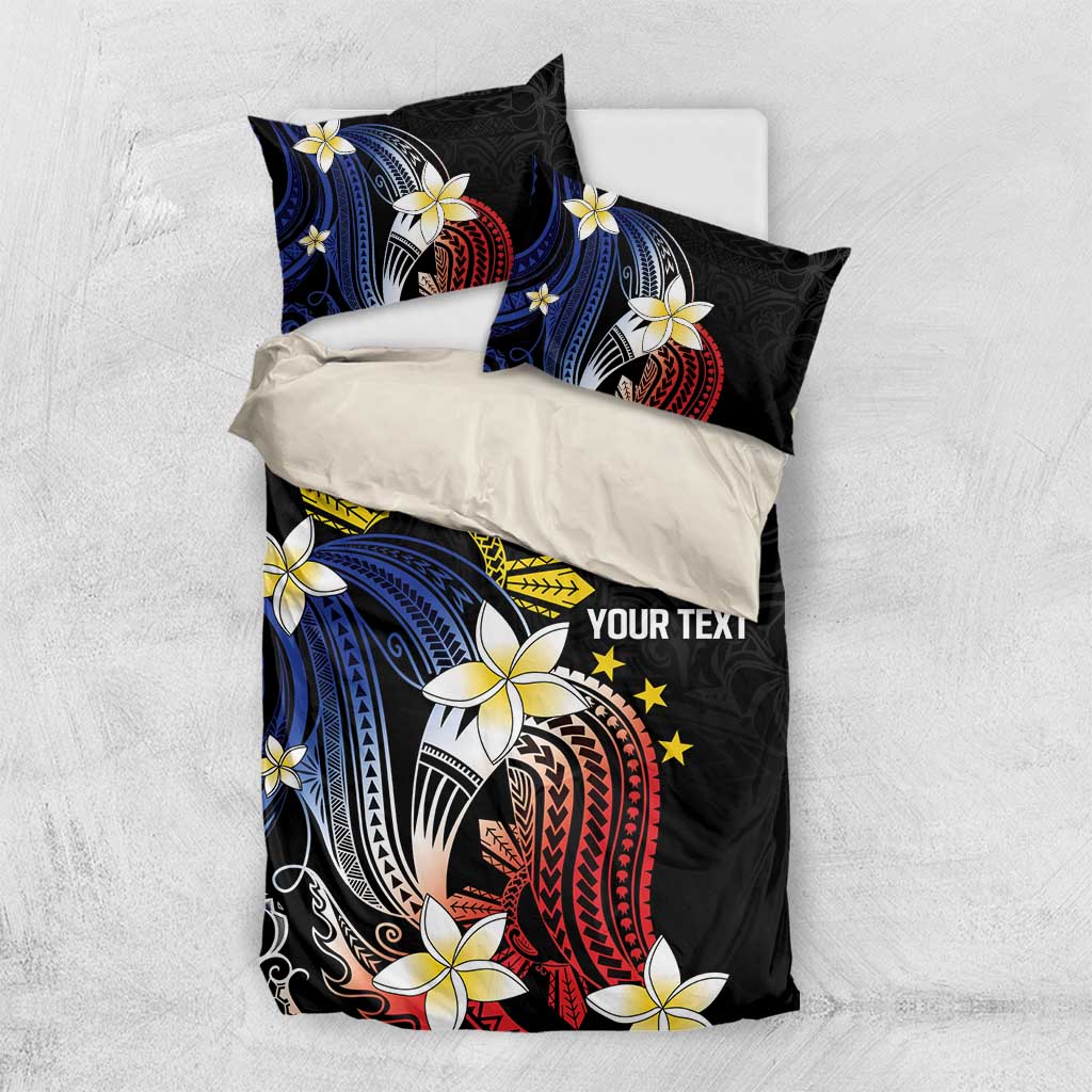 Personalized Philippines Tribal Bedding Set Tropical Waves - Plumeria