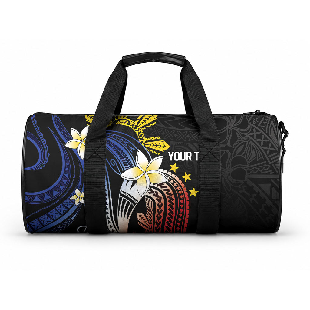 Personalized Philippines Tribal Duffle Bag Tropical Waves - Plumeria