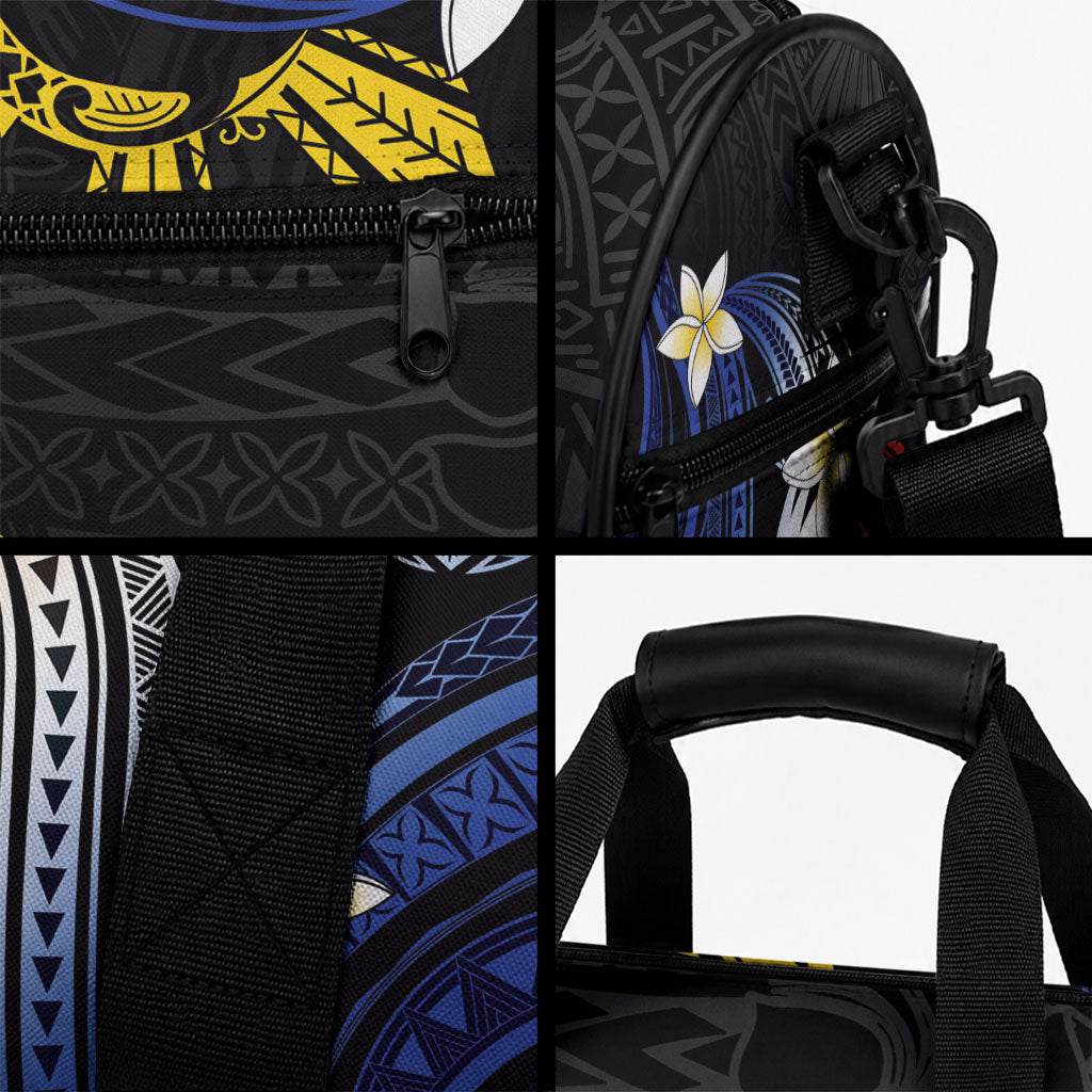 Personalized Philippines Tribal Duffle Bag Tropical Waves - Plumeria