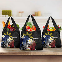 Personalized Philippines Tribal Grocery Bag Tropical Waves - Plumeria