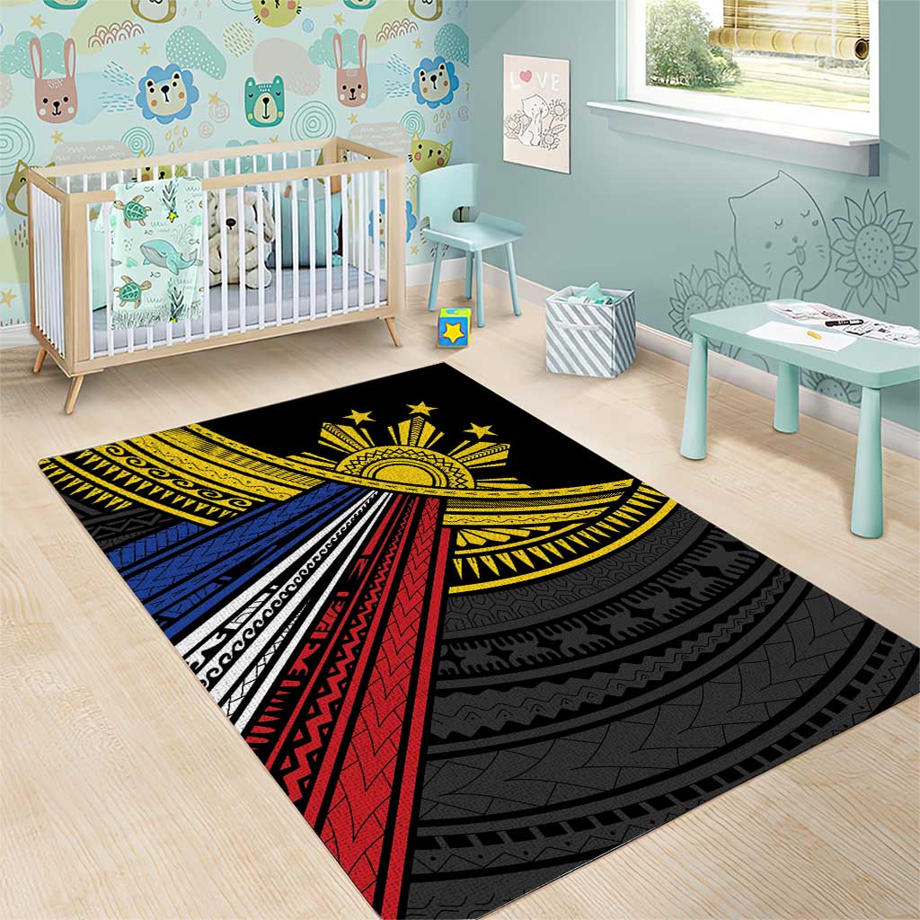 Philippines Sun Area Rug Pasifika Tribal Style