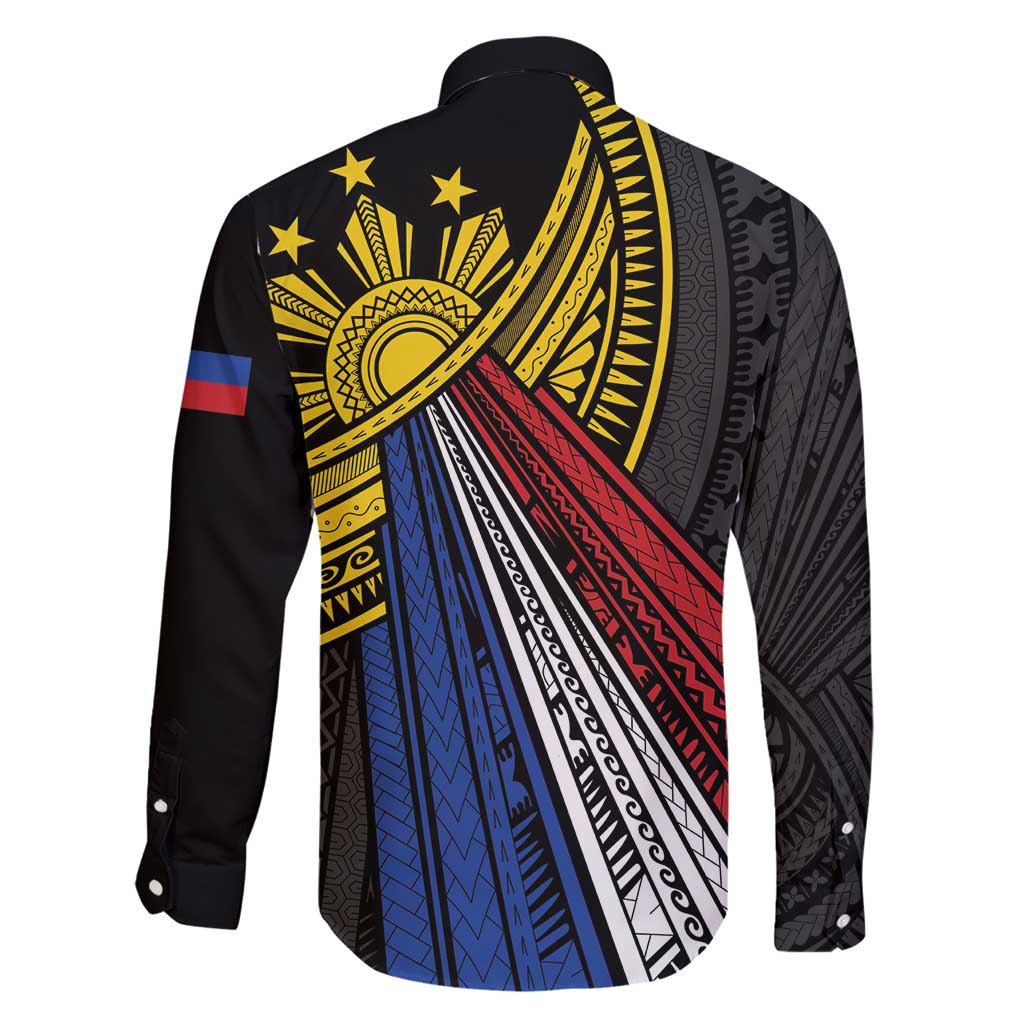 Philippines Sun Family Matching Short Sleeve Bodycon Dress and Hawaiian Shirt Pasifika Tribal Style