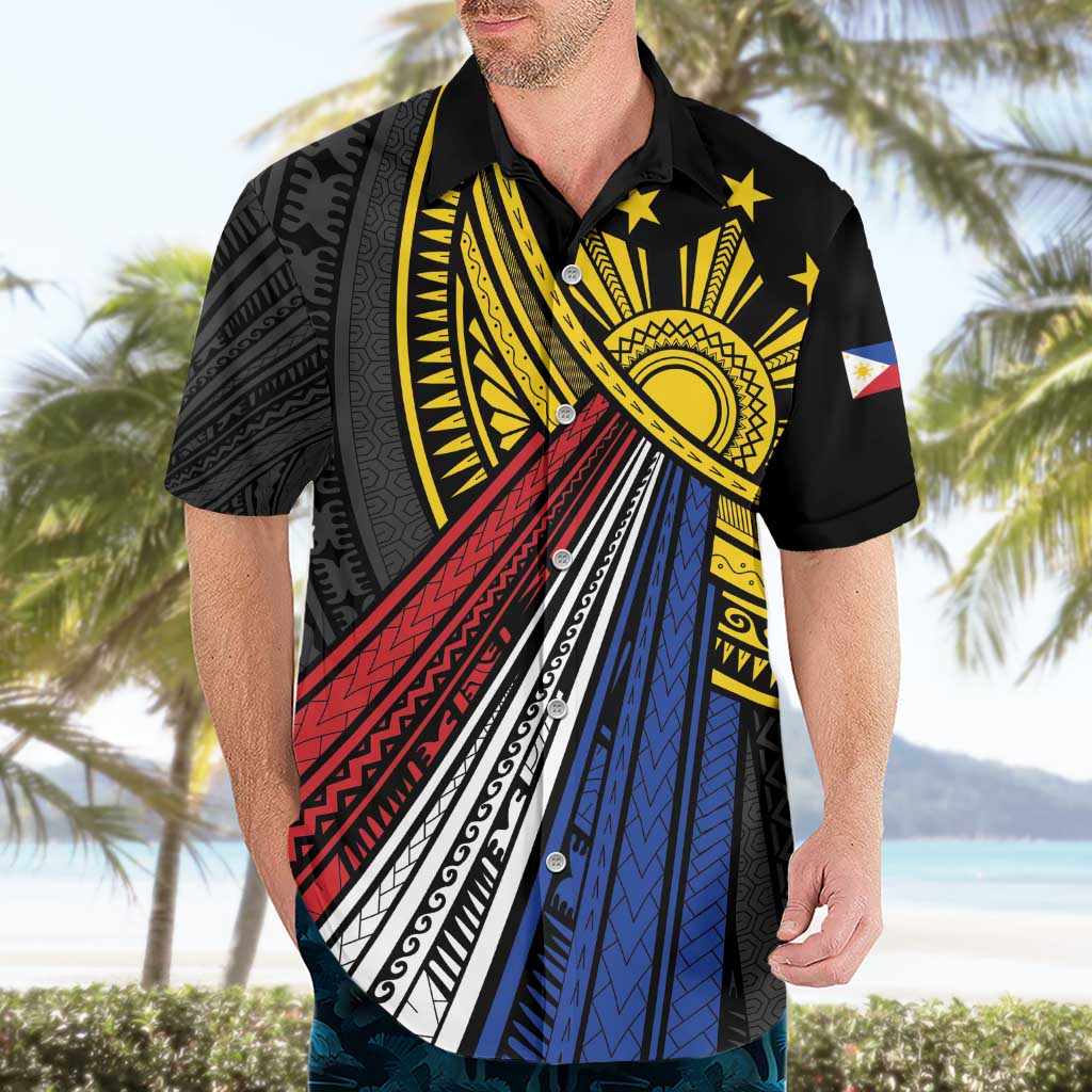Philippines Sun Hawaiian Shirt Pasifika Tribal Style