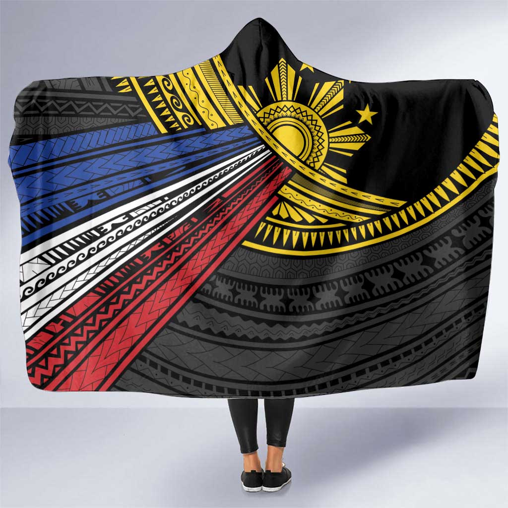 Philippines Sun Hooded Blanket Pasifika Tribal Style
