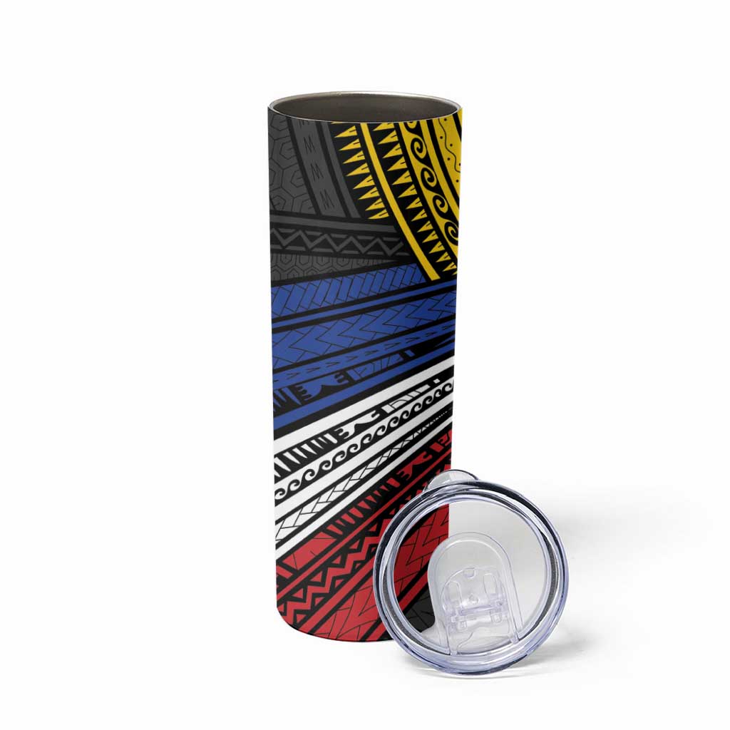 Philippines Sun Skinny Tumbler Pasifika Tribal Style LT7 - Polynesian Pride