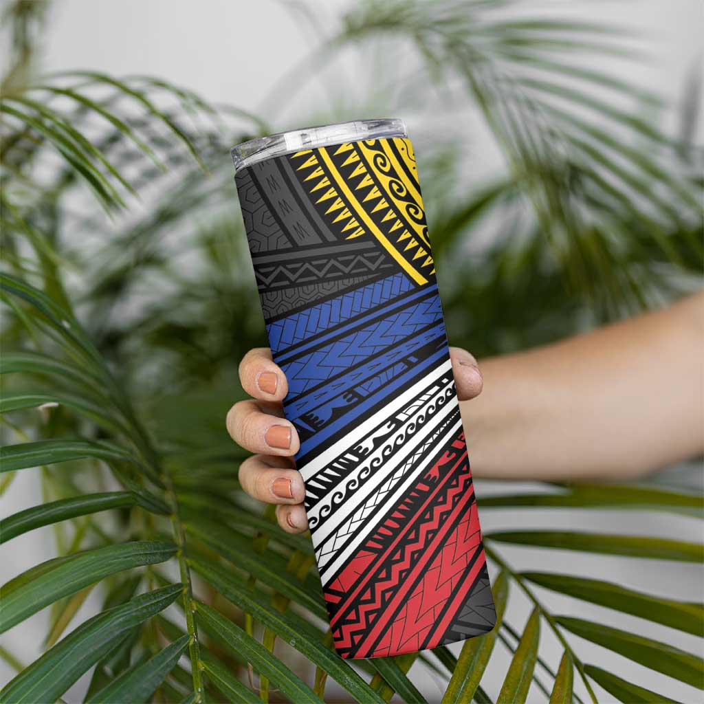 Philippines Sun Skinny Tumbler Pasifika Tribal Style LT7 - Polynesian Pride