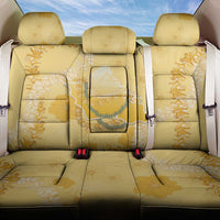 Hawaii Oahu Island Flowers Lei Back Car Seat Cover Yellow Ilima Mix Plumeria LT7 One Size Yellow - Polynesian Pride