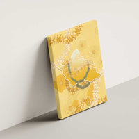 Hawaii Oahu Island Flowers Lei Canvas Wall Art Yellow Ilima Mix Plumeria