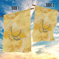 Hawaii Oahu Island Flowers Lei Garden Flag Yellow Ilima Mix Plumeria LT7 - Polynesian Pride