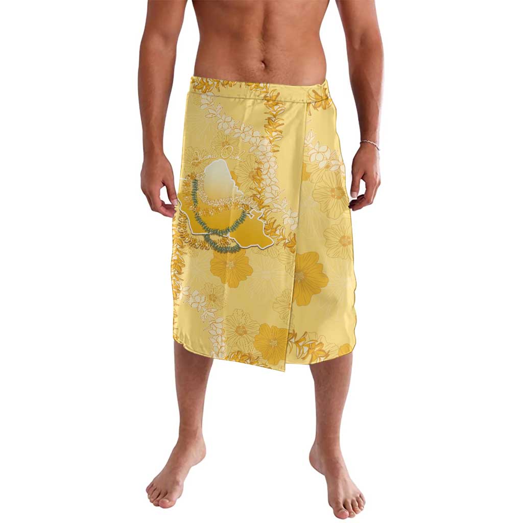 Hawaii Oahu Island Flowers Lei Lavalava Yellow Ilima Mix Plumeria LT7 Yellow - Polynesian Pride