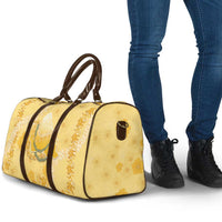 Hawaii Oahu Island Flowers Lei Travel Bag Yellow Ilima Mix Plumeria LT7 - Polynesian Pride