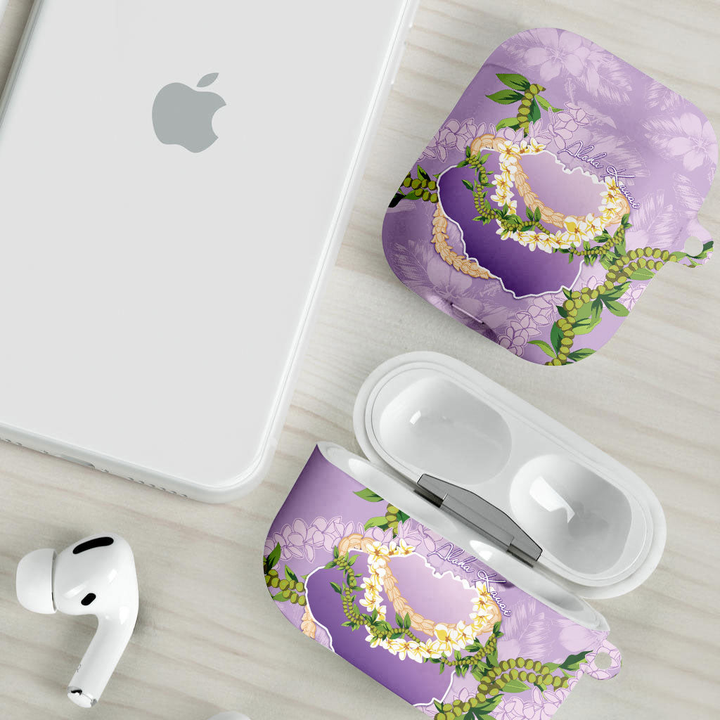 Hawaii Kauai Island Flowers Lei AirPods Case Mokihana Lei