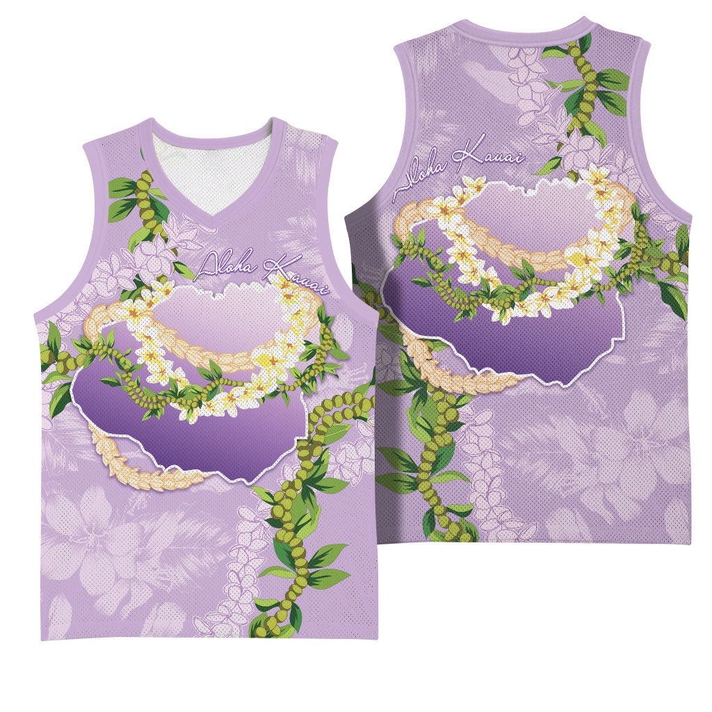 Hawaii Kauai Island Flowers Lei Basketball Jersey Mokihana Lei LT7 - Polynesian Pride