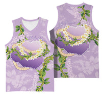 Hawaii Kauai Island Flowers Lei Basketball Jersey Mokihana Lei LT7 - Polynesian Pride