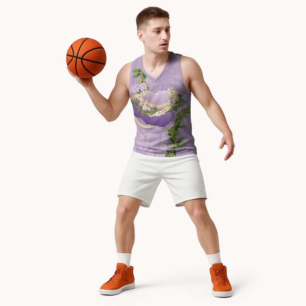Hawaii Kauai Island Flowers Lei Basketball Jersey Mokihana Lei LT7 - Polynesian Pride