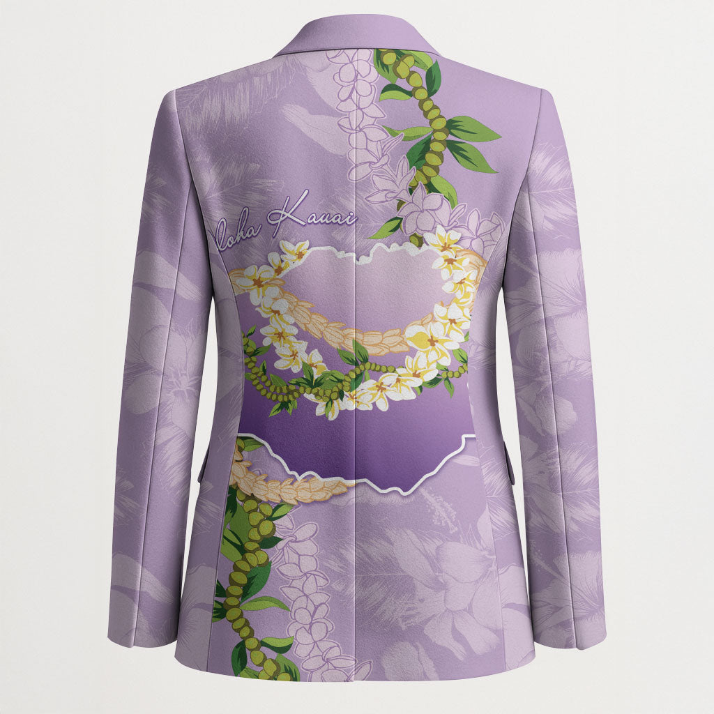 Hawaii Kauai Island Flowers Lei Blazer Mokihana Lei