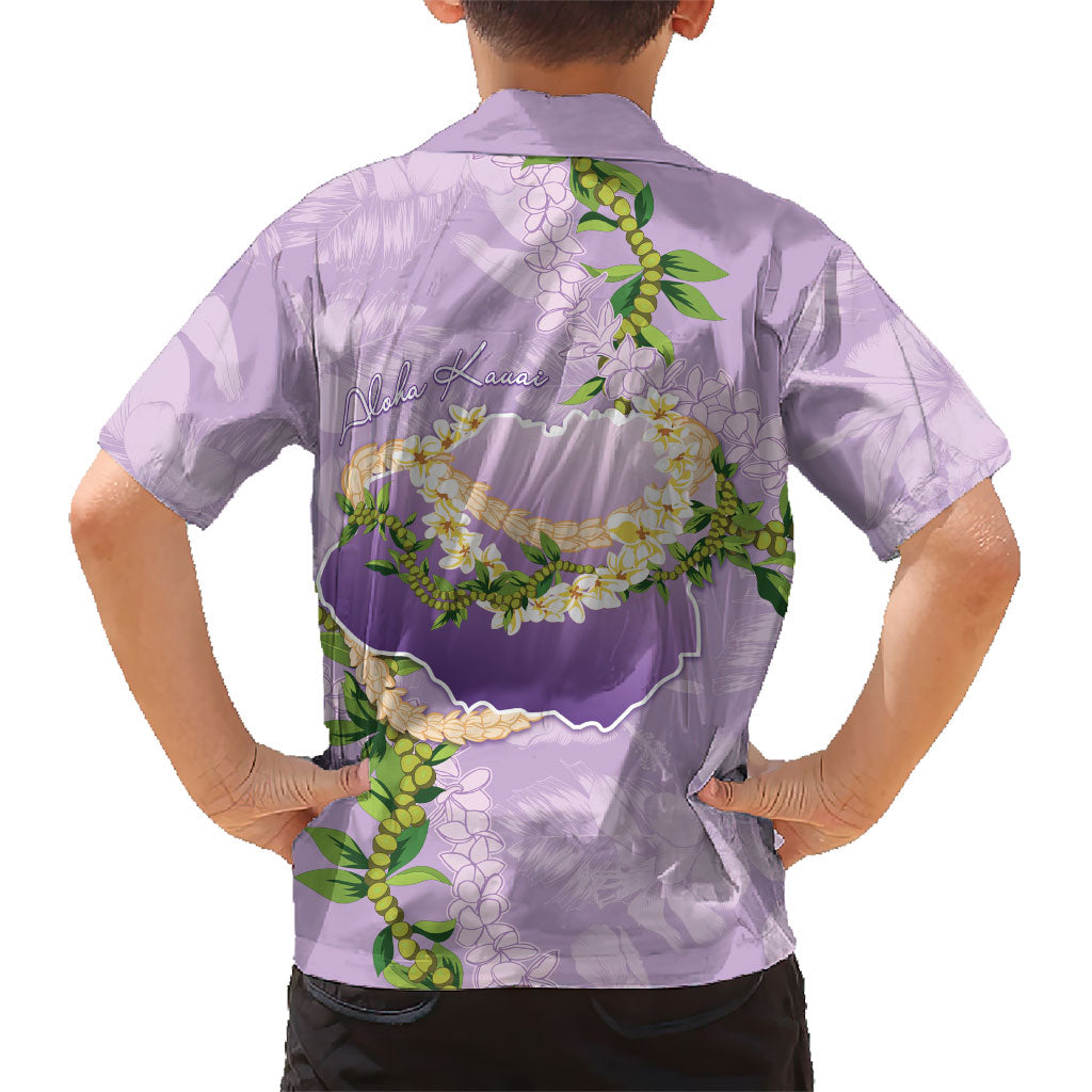 Hawaii Kauai Island Flowers Lei Family Matching Tank Maxi Dress and Hawaiian Shirt Mokihana Lei LT7 - Polynesian Pride