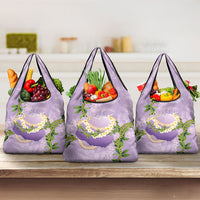 Hawaii Kauai Island Flowers Lei Grocery Bag Mokihana Lei