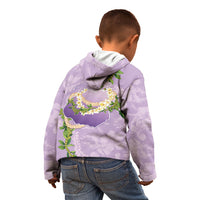 Hawaii Kauai Island Flowers Lei Kid Hoodie Mokihana Lei LT7 - Polynesian Pride