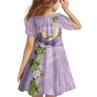Hawaii Kauai Island Flowers Lei Kid Short Sleeve Dress Mokihana Lei LT7 - Polynesian Pride