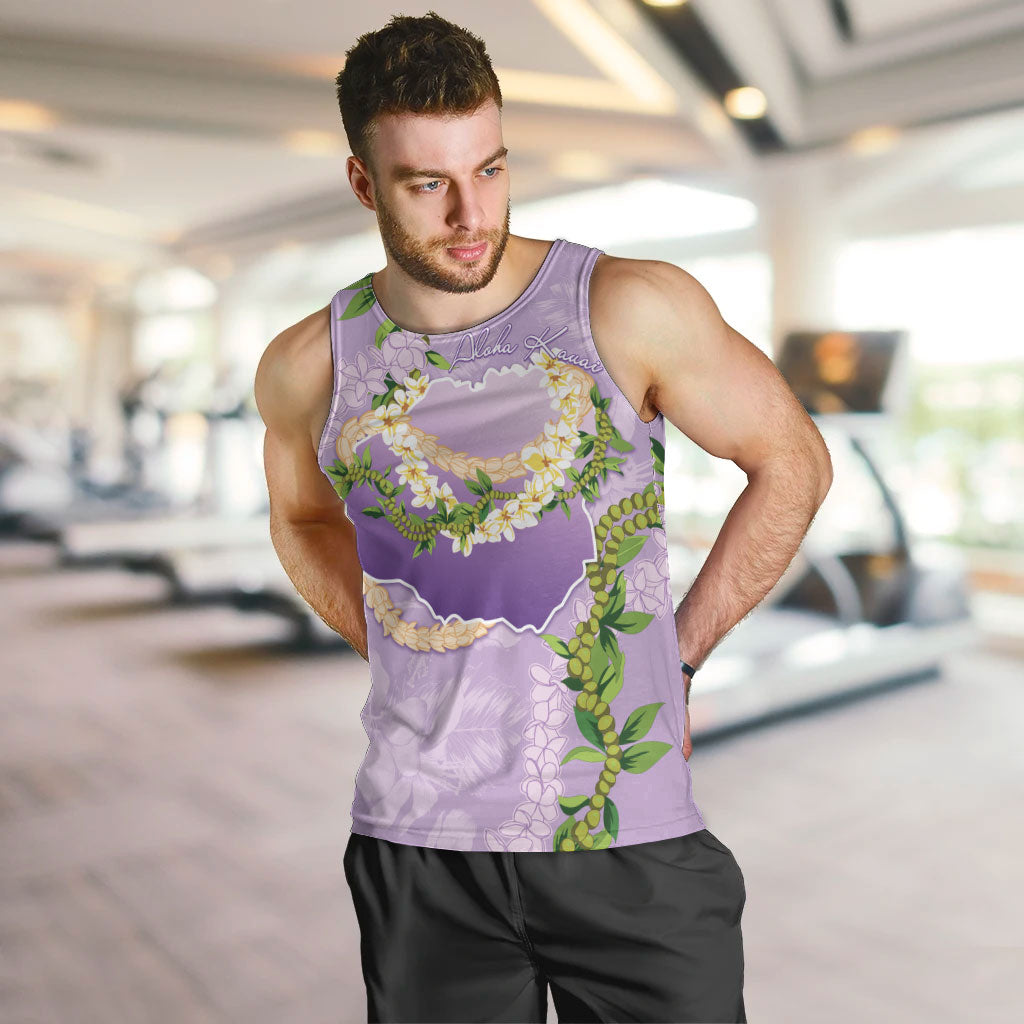Hawaii Kauai Island Flowers Lei Men Tank Top Mokihana Lei