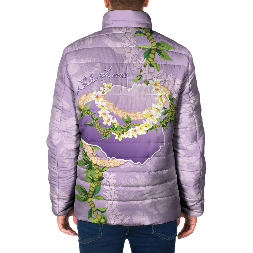 Hawaii Kauai Island Flowers Lei Padded Jacket Mokihana Lei