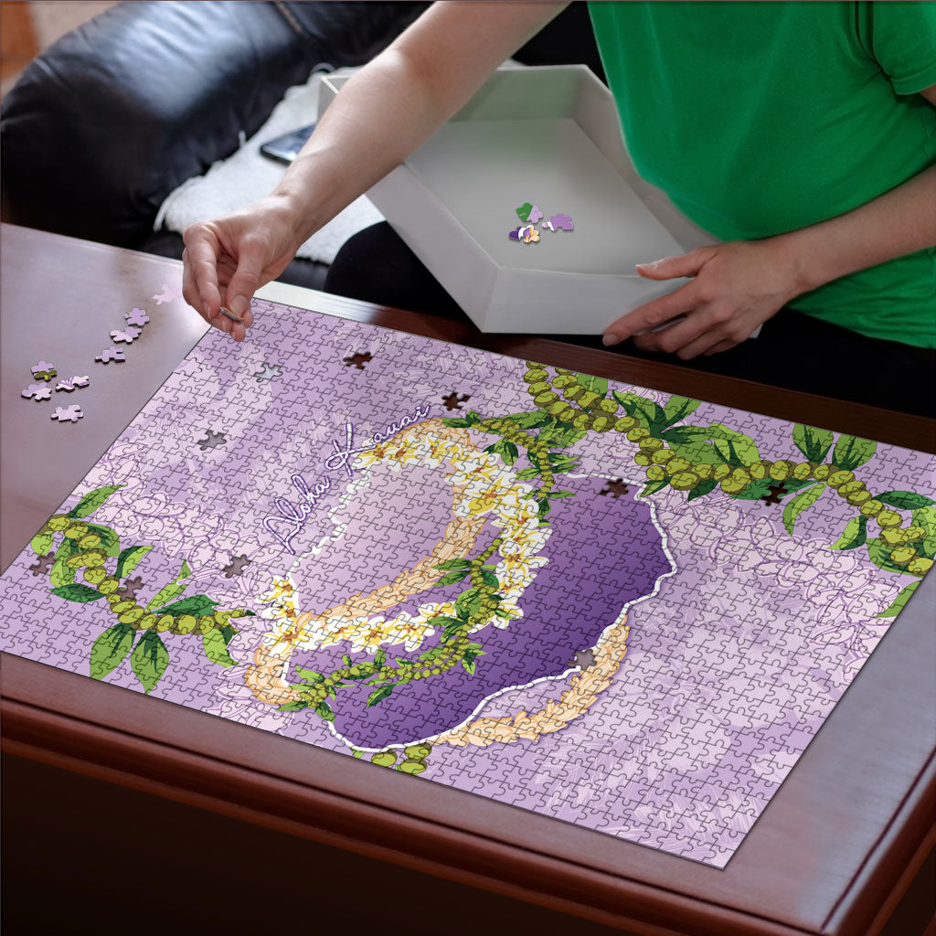 Hawaii Kauai Island Flowers Lei Puzzle Mokihana Lei
