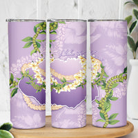 Hawaii Kauai Island Flowers Lei Skinny Tumbler Mokihana Lei