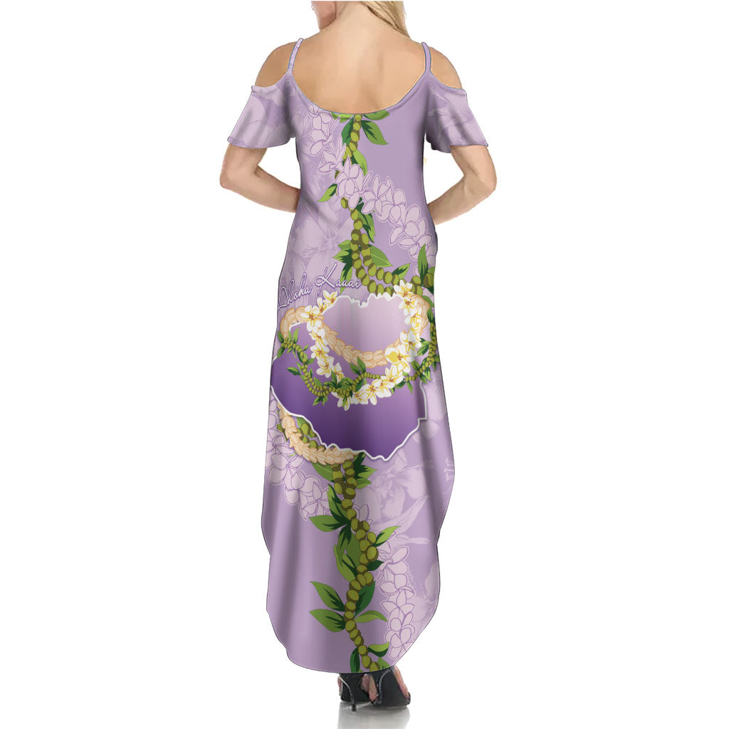 Hawaii Kauai Island Flowers Lei Summer Maxi Dress Mokihana Lei LT7 - Polynesian Pride