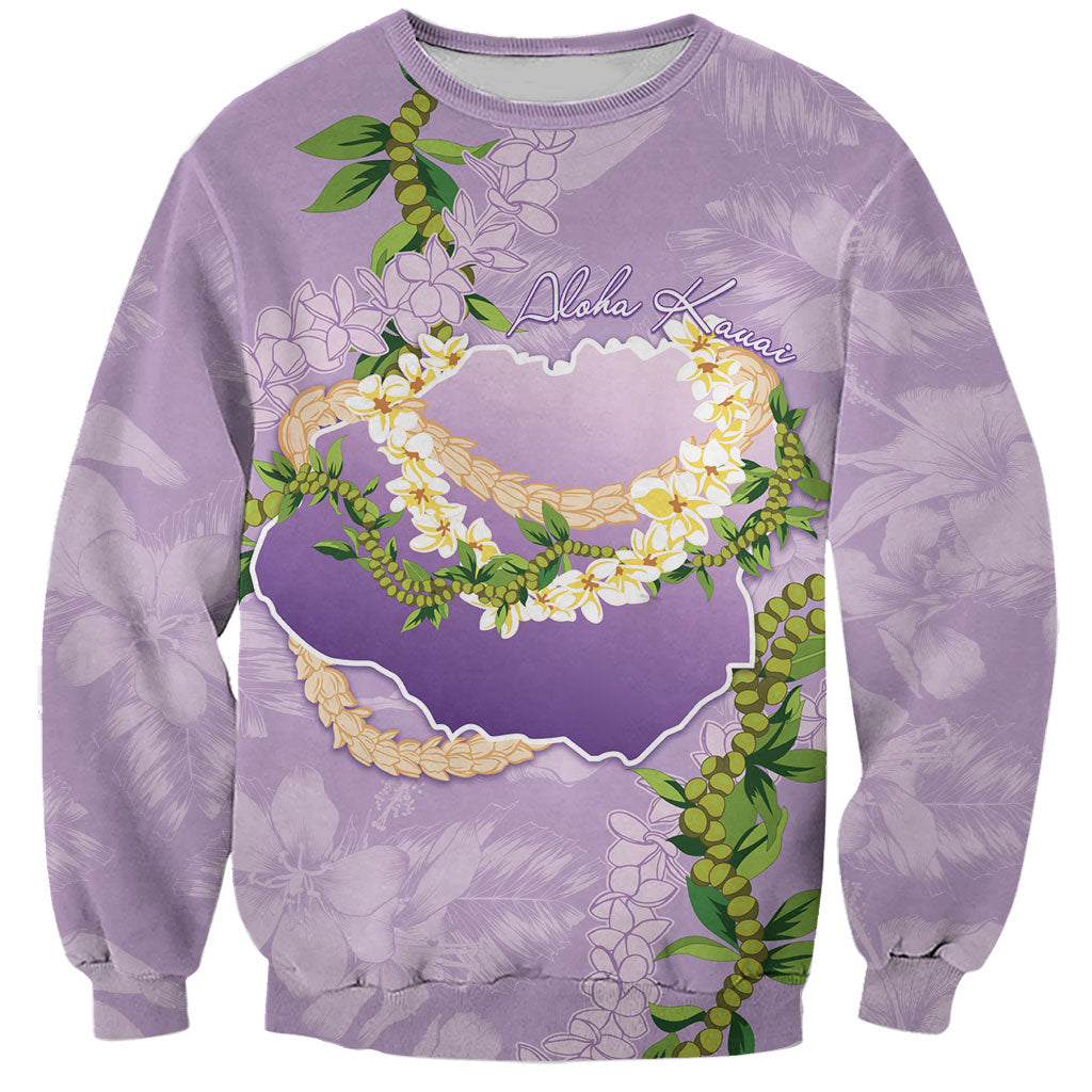 Hawaii Kauai Island Flowers Lei Sweatshirt Mokihana Lei
