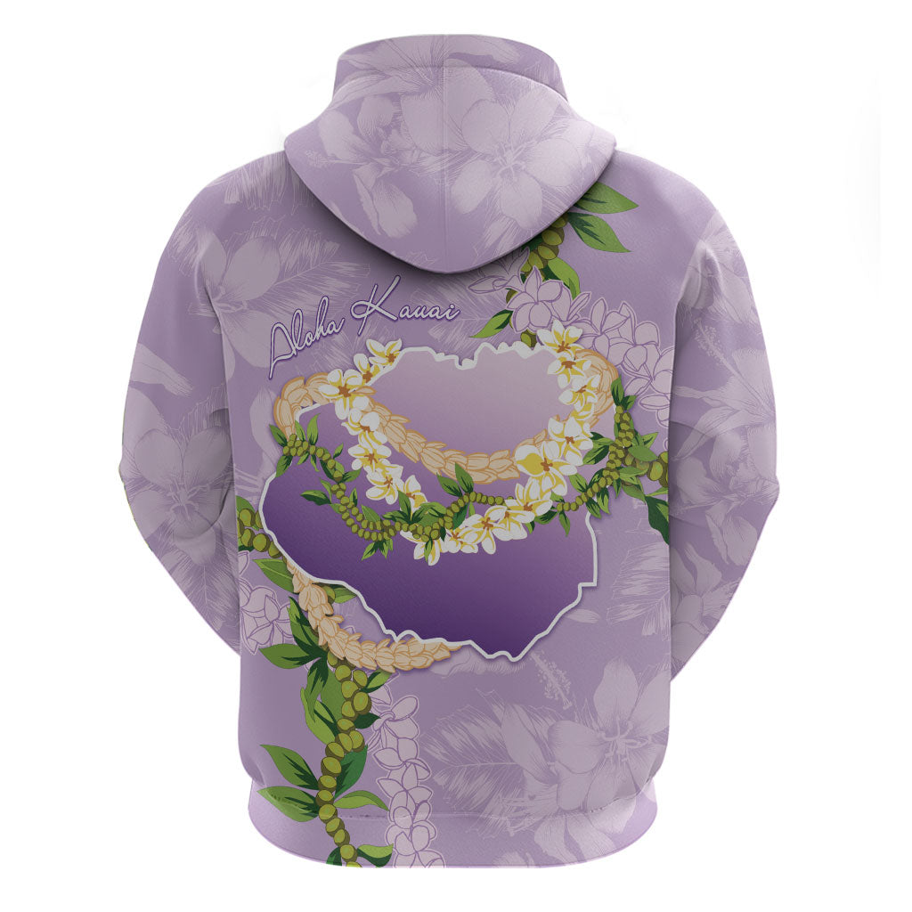 Hawaii Kauai Island Flowers Lei Zip Hoodie Mokihana Lei LT7 - Polynesian Pride
