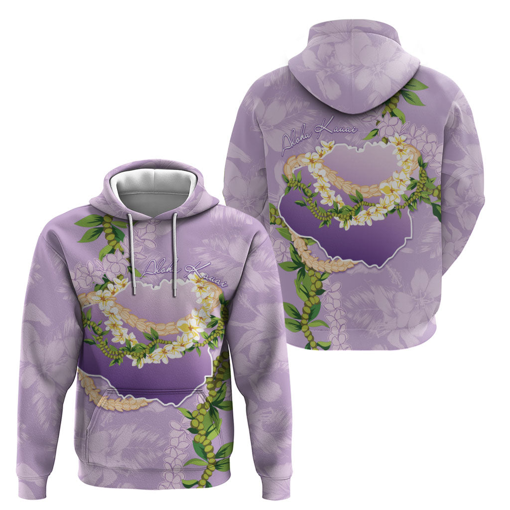 Hawaii Kauai Island Flowers Lei Zip Hoodie Mokihana Lei LT7 - Polynesian Pride