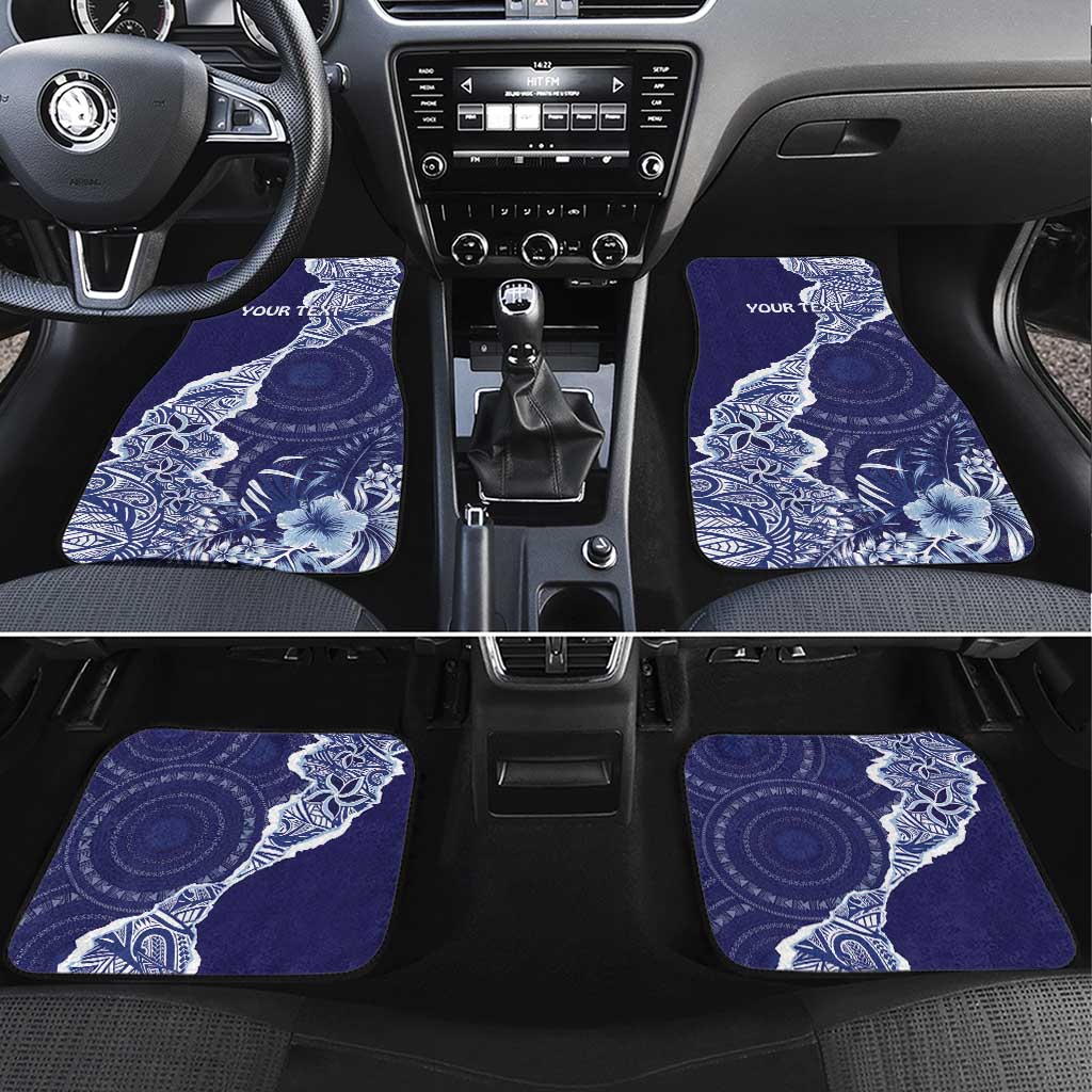 Fiji Queen Victoria School Personalised Car Mats Masi Tapa Torn Style