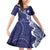 Fiji Queen Victoria School Personalised Family Matching Off Shoulder Short Dress and Hawaiian Shirt Masi Tapa Torn Style