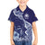 Fiji Queen Victoria School Personalised Family Matching Off Shoulder Short Dress and Hawaiian Shirt Masi Tapa Torn Style