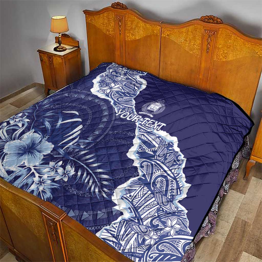 Fiji Queen Victoria School Personalised Quilt Masi Tapa Torn Style