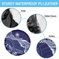 Fiji Queen Victoria School Personalised Spare Tire Cover Masi Tapa Torn Style